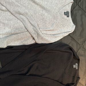 Bloomingdale's Gray and Black Women's Sweaters
